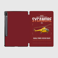 Thumbnail for Bristol Sycamore HR14 design on dark red samsung tablet tablet case