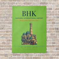 Thumbnail for Bukhara International Airport BHK - Canvas No Frame - Light Green