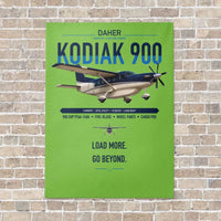 Thumbnail for Daher Kodiak 900 vertical canvas print - no frame - light green background