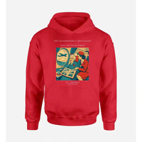 Thumbnail for VINTAGE G4423 - The Grandmother's First Flight - Premium Hoodie design on red premium