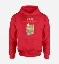 Thumbnail for Nea Anchialos National Airport (VOL) design on red hoodie single-side print