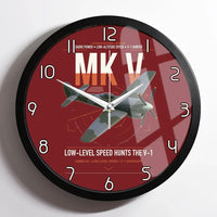Thumbnail for Hawker Tempest Mk V design on dark red framed wall clock