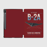 Thumbnail for B-2A Spirit design on dark red samsung tablet tablet case