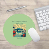 Thumbnail for VINTAGE G4333 - The Salt Flat Mirror - Designed Mouse Pads design on lightgreen round