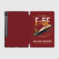 Thumbnail for F-5E Tiger II design on dark red samsung tablet tablet case