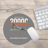 Thumbnail for Dassault Mirage 2000C RDI design on gray round mouse pad