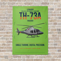 Thumbnail for Leonardo TH-73A Thrasher vertical canvas print - no frame - light green background
