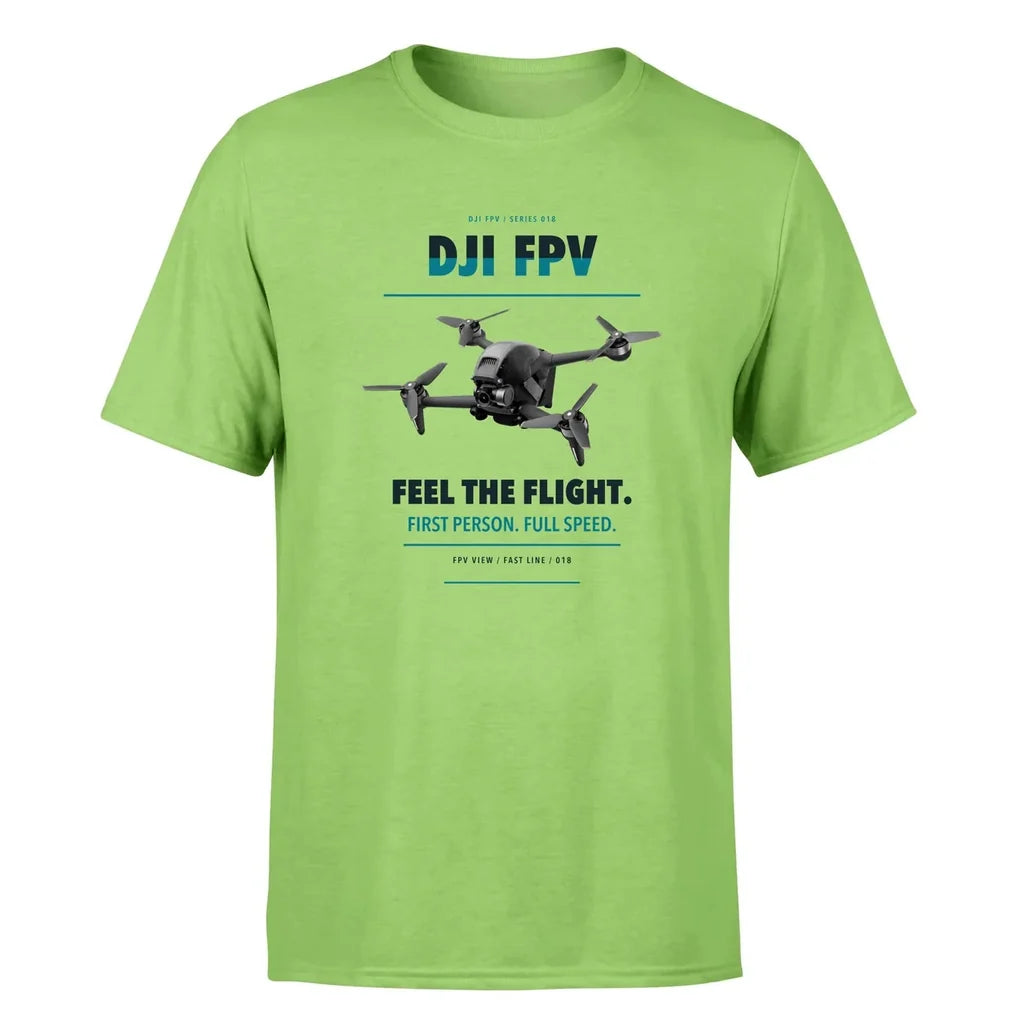 DJI FPV design on light green single side
