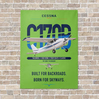 Thumbnail for Cessna 170B vertical canvas print - no frame - light green background