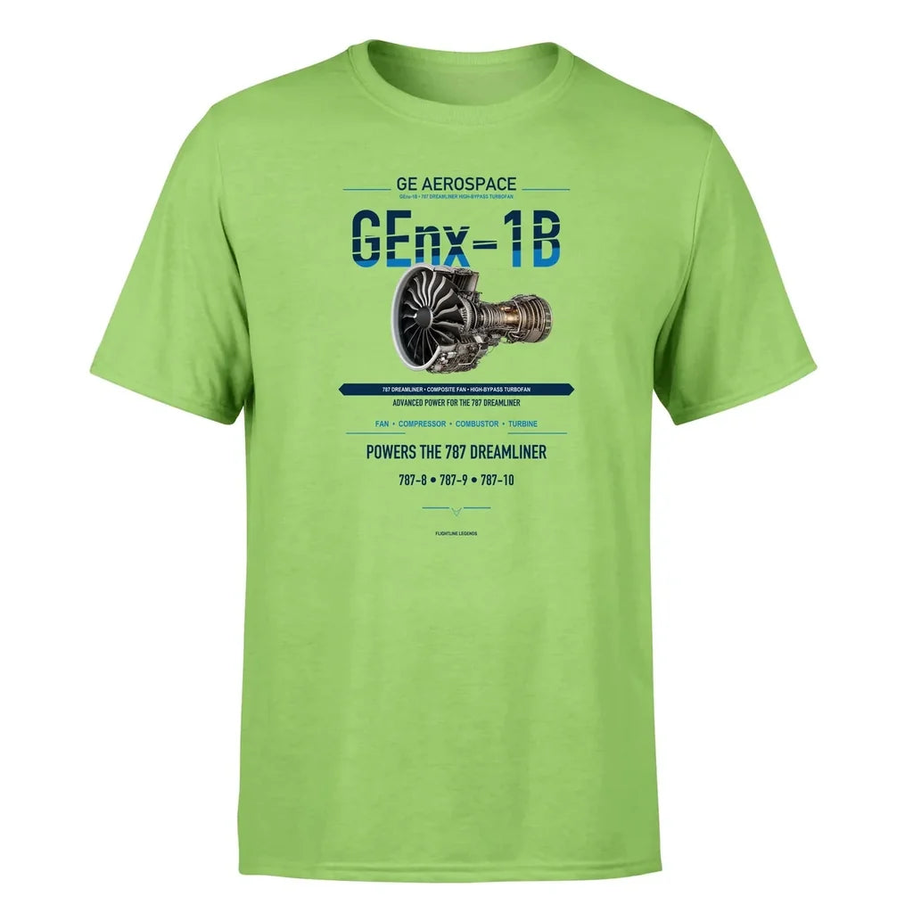 GEnx-1B design on light green single side