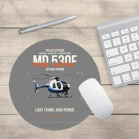 Thumbnail for MD Helicopters MD 530F design on gray round mouse pad