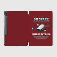 Thumbnail for DJI Spark design on dark red samsung tablet tablet case