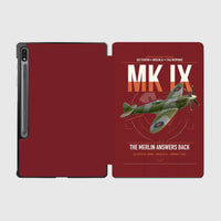 Thumbnail for Supermarine Spitfire Mk IX design on dark red samsung tablet tablet case