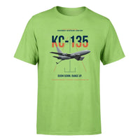 Thumbnail for KC-135 STRATOTANKER design on light green double-side t-shirt, single-side print