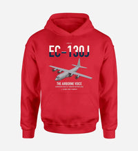 Thumbnail for EC-130J Commando Solo III design on red double-side hoodie, single-side print