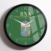 Thumbnail for Nashville International Airport BNA Wall-Clock Framed - Green