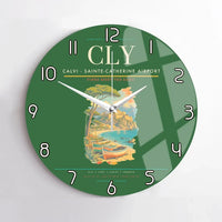 Thumbnail for Calvi - Sainte-Catherine Airport CLY Wall-Clock No-Frame - Green