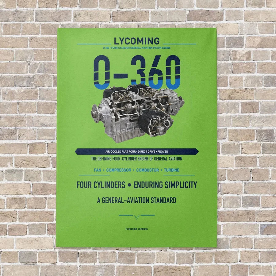 O-360 vertical canvas print - no frame - light green background