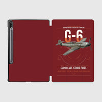 Thumbnail for Messerschmitt Bf 109G-6 design on dark red samsung tablet tablet case
