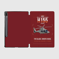 Thumbnail for Airbus H155 EC155 B1 design on dark red samsung tablet tablet case
