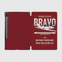 Thumbnail for Cessna Citation Bravo design on dark red samsung tablet tablet case