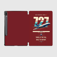 Thumbnail for Boeing 727-200 design on dark red samsung tablet tablet case