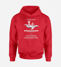 Thumbnail for Cessna Citation X+ design on red double-side hoodie, single-side print