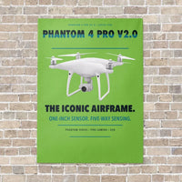 Thumbnail for DJI Phantom 4 Pro V2.0 vertical canvas print - no frame - light green background