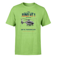 Thumbnail for Airbus H135 Juno HT1 design on light green t-shirt, single-side print