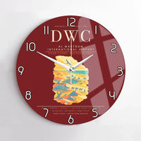 Thumbnail for Al Maktoum International Airport DWC Wall-Clock No-Frame - Dark Red