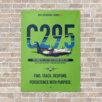 Thumbnail for Airbus C295 Armed ISR vertical canvas print - no frame - light green background