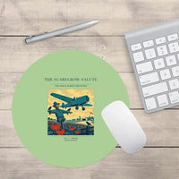 Thumbnail for VINTAGE G4396 - The Scarecrow Salute - Designed Mouse Pads design on lightgreen round