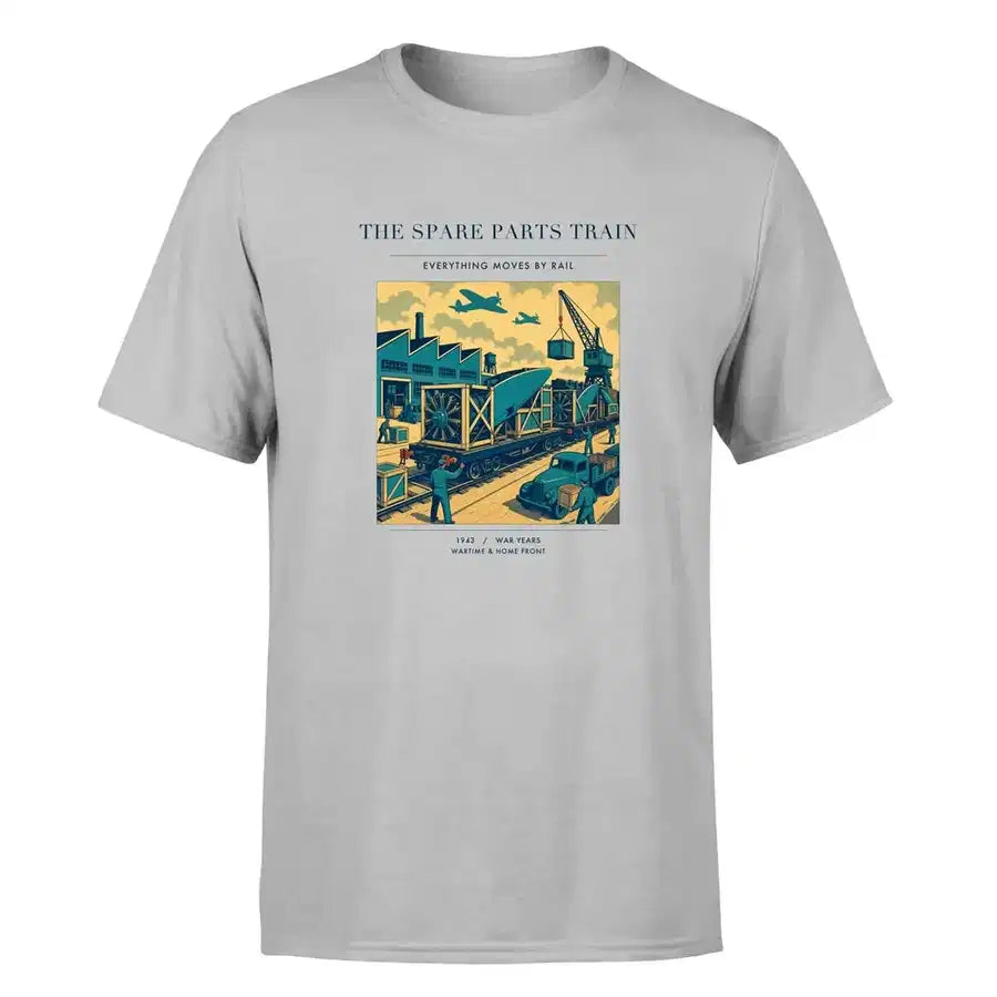 VINTAGE G4527 - The Spare Parts Train - Premium T-Shirt design on lightgray premium t shirt