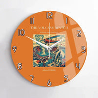 Thumbnail for VINTAGE G4042 - The Volcano Watch - Designed Wall Clocks design on orange no-frame