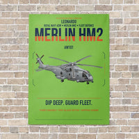 Thumbnail for Leonardo AW101 Merlin HM2 vertical canvas print - no frame - light green background