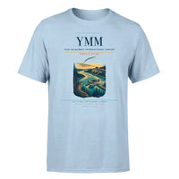 Thumbnail for Fort McMurray International Airport (YMM) T-Shirt single-side front print in Light Blue | fort-mcmurray-international-airport-ymm-double-side-t-shirt