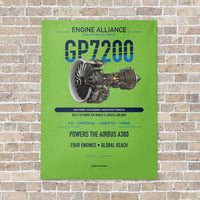 Thumbnail for GP7200 vertical canvas print - no frame - light green background
