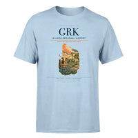 Thumbnail for Killeen Regional Airport (GRK) T-Shirt single-side front print in Light Blue | killeen-regional-airport-grk-double-side-t-shirt