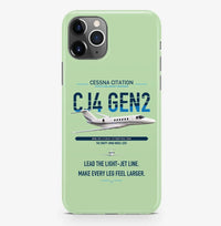Thumbnail for Cessna Citation CJ4 Gen2 design on light green magsafe iphone case, for iPhone Pro Max