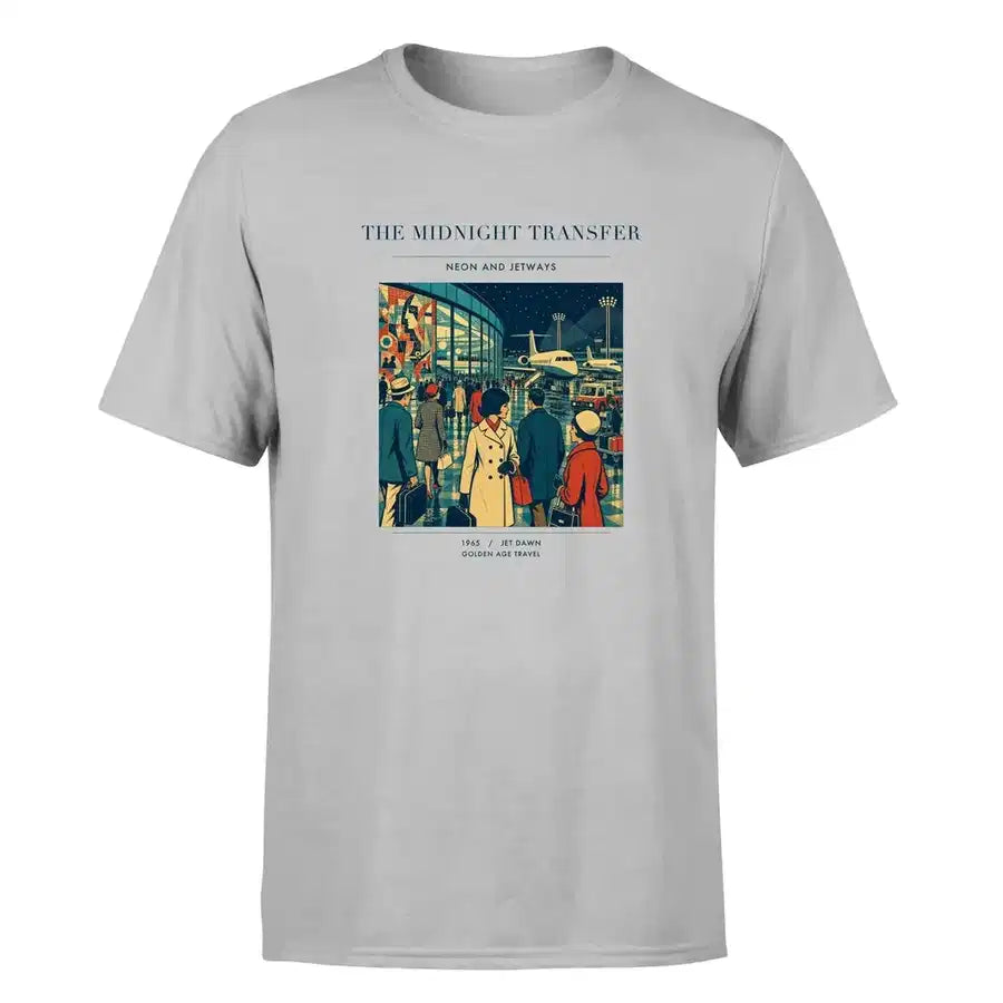VINTAGE G4117 - The Midnight Transfer - Premium T-Shirt design on lightgray premium t shirt