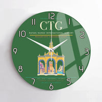 Thumbnail for Rafael Nunez International Airport CTG Wall-Clock No-Frame - Green