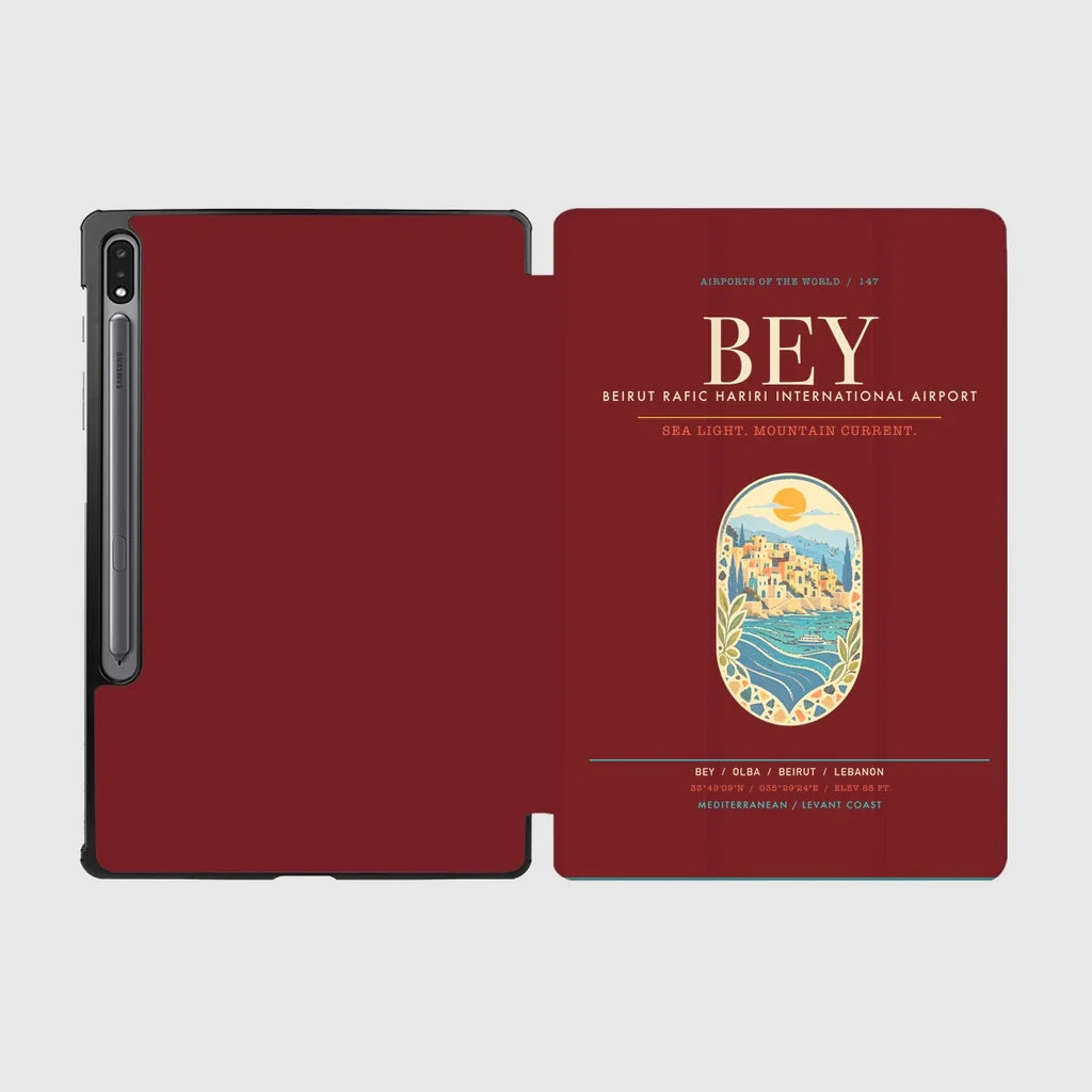 Beirut Rafic Hariri International Airport BEY - Levantine Sea Current - Dark Red