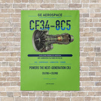Thumbnail for CF34-8C5 vertical canvas print - no frame - light green background