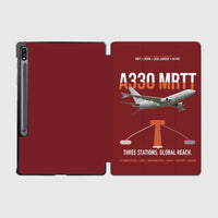 Thumbnail for Airbus A330 MRTT design on dark red samsung tablet tablet case