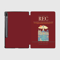Thumbnail for Recife Guararapes (REC) design on dark red samsung tablet tablet case