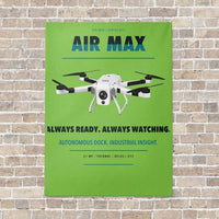 Thumbnail for Percepto Air Max vertical canvas print - no frame - light green background