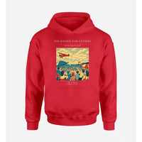 Thumbnail for VINTAGE G4472 - The Banner Tow Letters - Premium Hoodie design on red premium