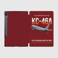 Thumbnail for KC-46A PEGASUS design on dark red samsung tablet tablet case