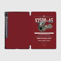 Thumbnail for V2500-A5 design on dark red samsung tablet tablet case