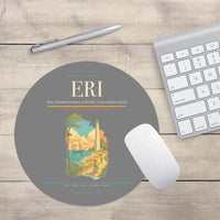 Thumbnail for Erie International Airport (Tom Ridge Field) (ERI) design on gray round mouse pad